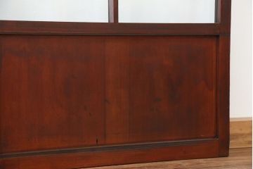 アンティーク　古いお家のシンプルな引き戸　4枚セット(ガラス戸、建具)