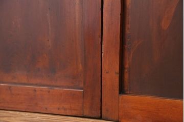 アンティーク　古いお家のシンプルな引き戸　4枚セット(ガラス戸、建具)