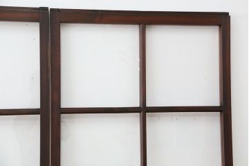 アンティーク　古いお家のシンプルな引き戸　4枚セット(ガラス戸、建具)