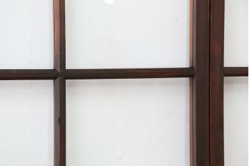アンティーク　古いお家のシンプルな引き戸　4枚セット(ガラス戸、建具)