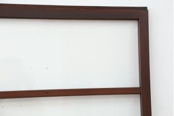 アンティーク　古い木のシンプルなガラス戸　4枚セット(引き戸、建具)