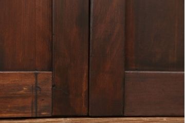 アンティーク　上質な作りのモールガラス引き戸　4枚セット(建具、ガラス戸)