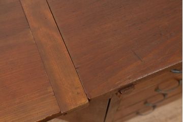 アンティーク家具　アンティーク　特大!古い洋裁店の大きなバタフライテーブル付き大きな作業台(カウンターテーブル)