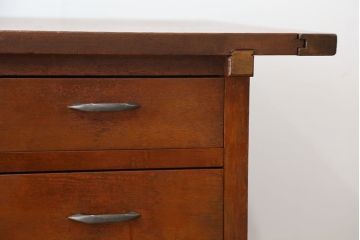 アンティーク家具　アンティーク　特大!古い洋裁店の大きなバタフライテーブル付き大きな作業台(カウンターテーブル)