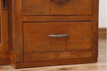 アンティーク家具　アンティーク　特大!古い洋裁店の大きなバタフライテーブル付き大きな作業台(カウンターテーブル)