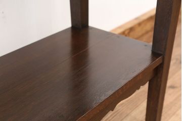 アンティーク家具　アンティーク　総楢材!古い洋館の上質なサイドテーブル