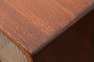 アンティーク家具　アンティーク　古い木の銀モールガラス文机(片袖机)
