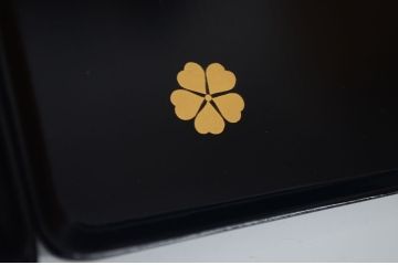 アンティーク雑貨　大正〜昭和初期　蒔絵の美しい木製菓子鉢・皿セット(漆器)