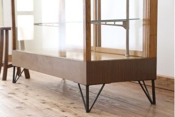 レトロ家具　アンティーク　古い駄菓子屋のレトロなガラスケース(ショーケース)