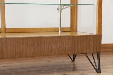 レトロ家具　アンティーク　古い駄菓子屋のレトロなガラスケース(ショーケース)
