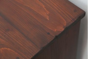 アンティーク家具　アンティーク　古い木のシンプルな結霜ガラス下駄箱(収納棚)