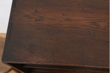 アンティーク家具　アンティーク　古い栗材のシンプルな飾り棚