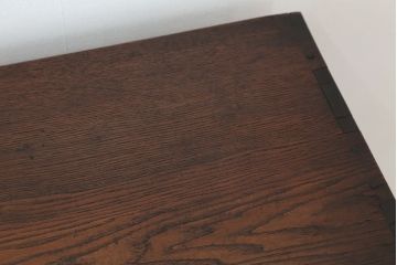 アンティーク家具　アンティーク　古い栗材のシンプルな飾り棚