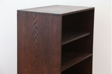 アンティーク家具　アンティーク　古い栗材のシンプルな飾り棚