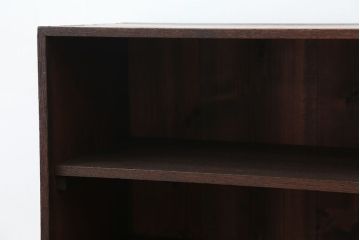 アンティーク家具　アンティーク　古い栗材のシンプルな飾り棚