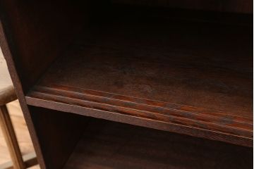 アンティーク家具　アンティーク　古い栗材のシンプルな飾り棚