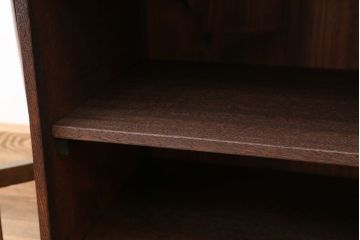 アンティーク家具　アンティーク　古い栗材のシンプルな飾り棚