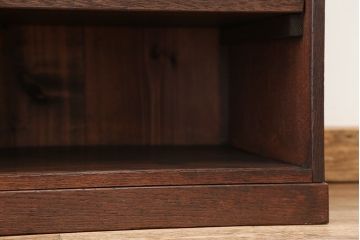 アンティーク家具　アンティーク　古い栗材のシンプルな飾り棚