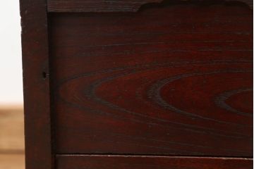 アンティーク雑貨　古民具・骨董　古い欅材の大ぶりな銭箱(銭函)