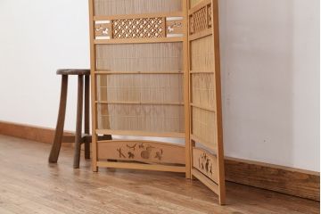 アンティーク　上品な和風衝立(パーテーション)