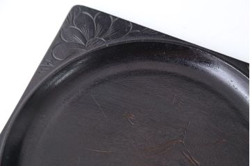 アンティーク雑貨　古民具・骨董　古い木製彫刻お盆　5枚(菓子器)