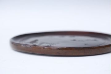 アンティーク雑貨　古民具・骨董　古い木製彫刻お盆　5枚(菓子器)