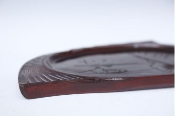 アンティーク雑貨　古民具・骨董　古い木製彫刻お盆　5枚(菓子器)