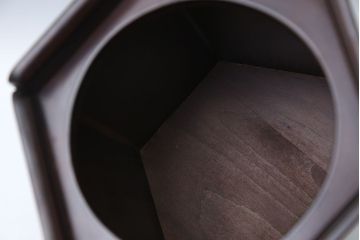 アンティーク雑貨　伝統工芸・日光彫ごみ箱　2点セット(木製)