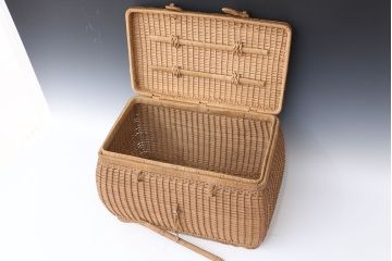 アンティーク雑貨　アンティーク　古いバスケット(かご・トランク)