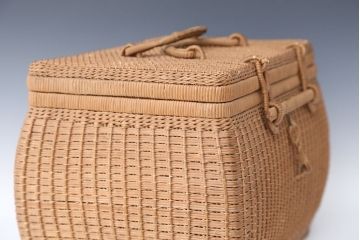 アンティーク雑貨　アンティーク　古いバスケット(かご・トランク)