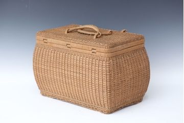 アンティーク雑貨　アンティーク　古いバスケット(かご・トランク)