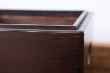 アンティーク雑貨　古民具・骨董　古い唐木角火鉢　一対(手焙り)