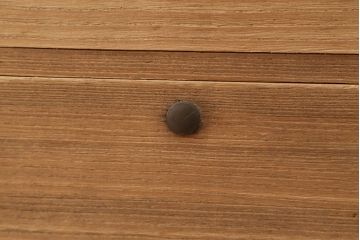 アンティーク雑貨　アンティーク 古い木味のシンプルな脚付きローチェスト(ローボード)
