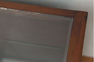 レトロ家具　昭和レトロ 素敵な雰囲気!古い木の小さなガラスケース(ショーケース)
