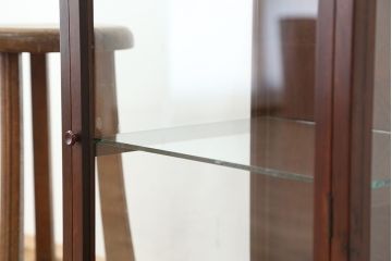 レトロ家具　昭和レトロ 素敵な雰囲気!古い木の小さなガラスケース(ショーケース)