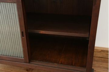 アンティーク家具　古民具・骨董 アンティーク鉄脚収納棚