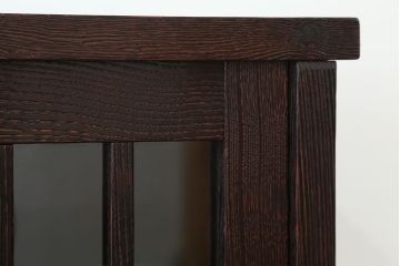アンティーク雑貨　中古　高級栗材!浮造り(うづくり)仕上げ　民芸茶箪笥(食器棚、水屋箪笥)