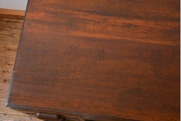 アンティーク家具　アンティーク　古いナラ材の組み立て式両袖机