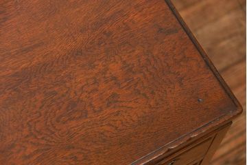 アンティーク家具　アンティーク　古いナラ材の組み立て式両袖机