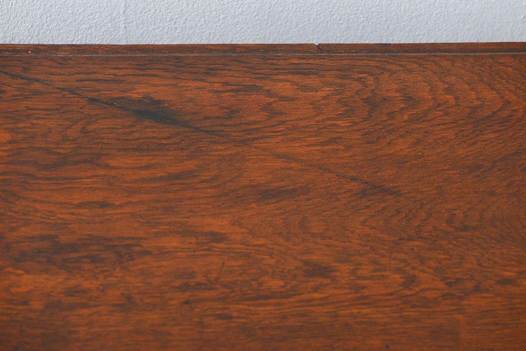 アンティーク家具　アンティーク　古いナラ材の組み立て式両袖机