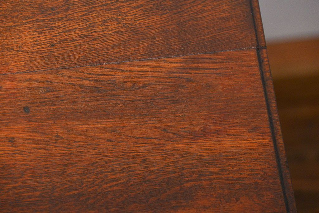 アンティーク家具　アンティーク　古いナラ材の組み立て式両袖机