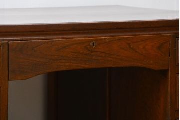 アンティーク家具　アンティーク　古いナラ材の組み立て式両袖机