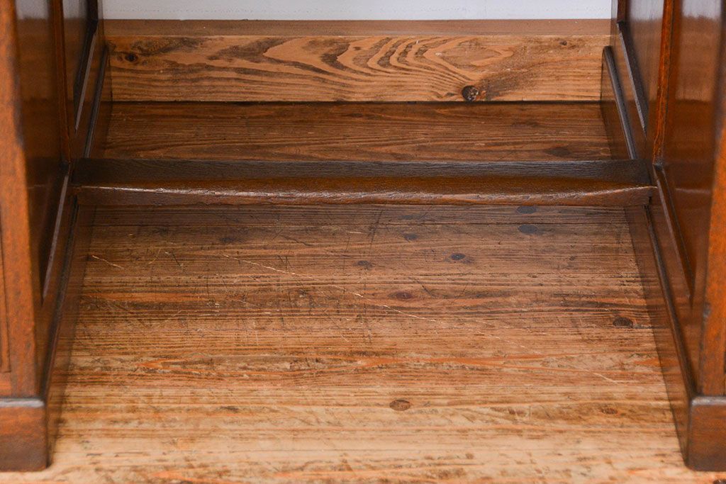 アンティーク家具　アンティーク　古いナラ材の組み立て式両袖机