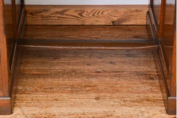 アンティーク家具　アンティーク　古いナラ材の組み立て式両袖机