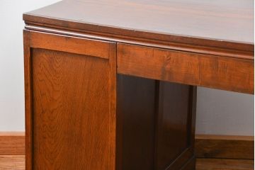 アンティーク家具　アンティーク　古いナラ材の組み立て式両袖机