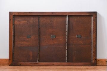 アンティーク家具　アンティーク　古いナラ材の組み立て式両袖机