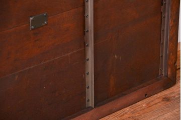 アンティーク家具　アンティーク　古いナラ材の組み立て式両袖机