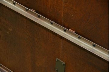 アンティーク家具　アンティーク　古いナラ材の組み立て式両袖机