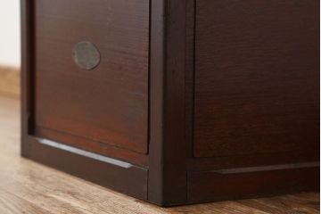 アンティーク雑貨　アンティーク　珍品!古いナラ材の重厚な収納箱
