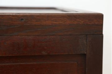 アンティーク雑貨　アンティーク　珍品!古いナラ材の重厚な収納箱